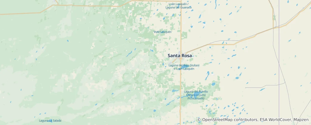 Mapa Toay Department