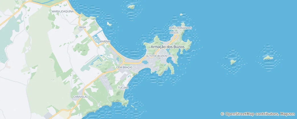 Map of Armação dos Búzios