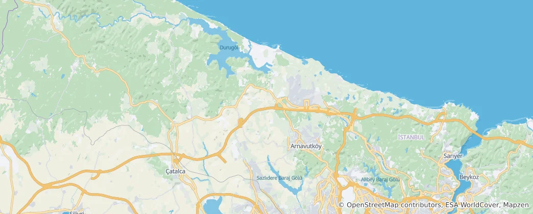 Mappa di Distretto di Arnavutköy