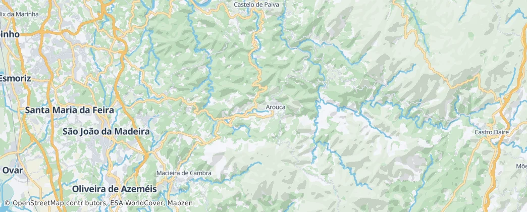 Arouca Geopark — Карта