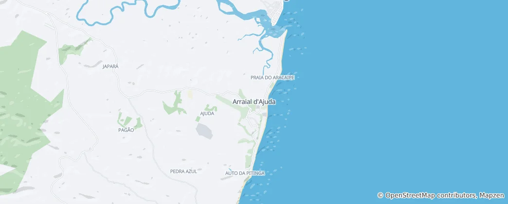 Mappa di Arraial D'Ajuda
