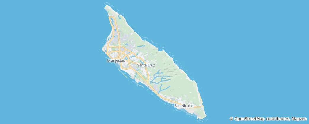 Map of Aruba