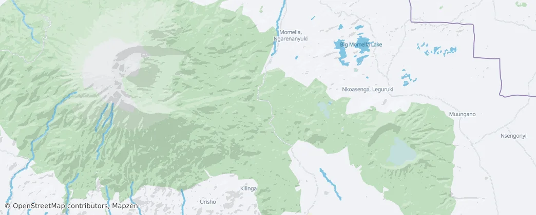 Arusha National Park — 地图