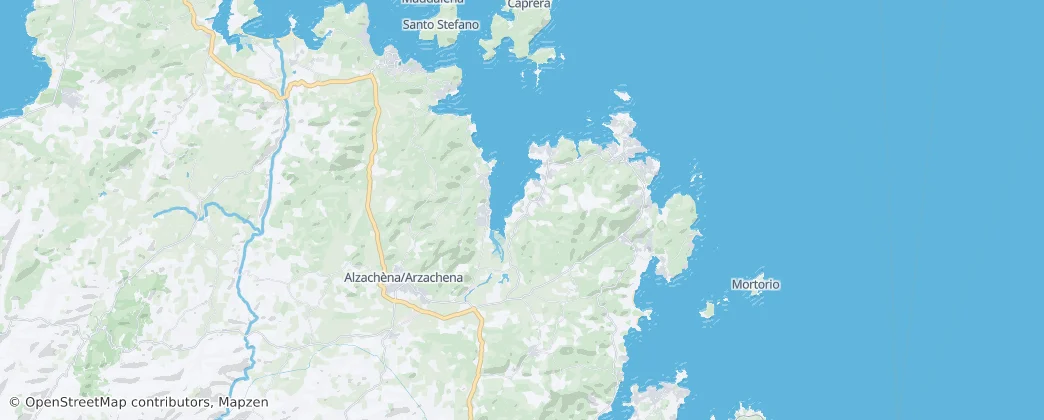 Arzachena — Map
