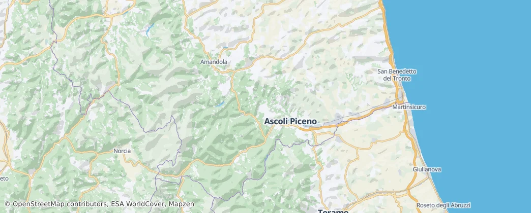 Mapa Ascoli Piceno