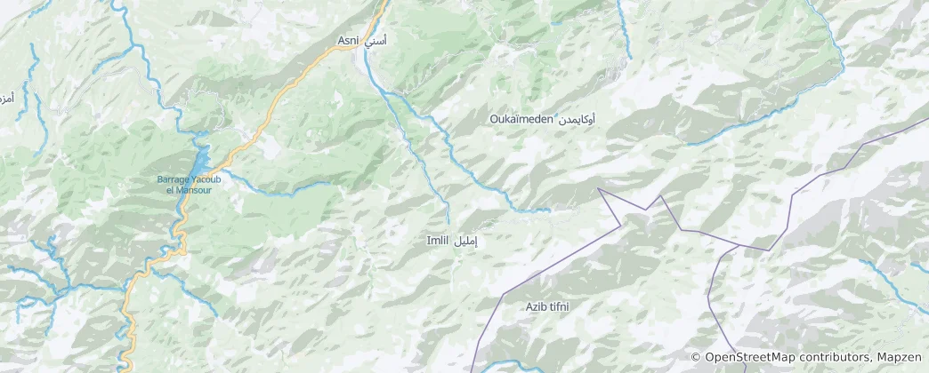 Map of Asni