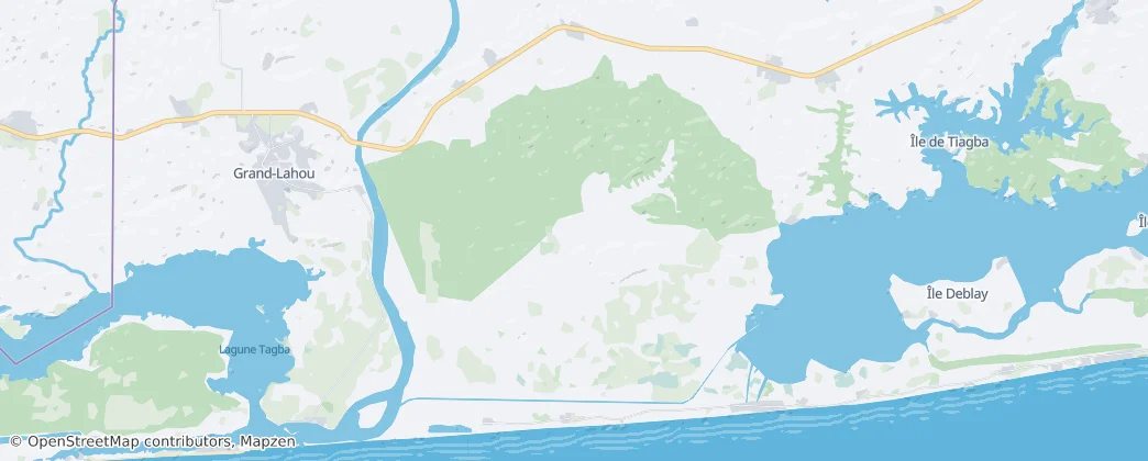 Assagny National Park – Mapa