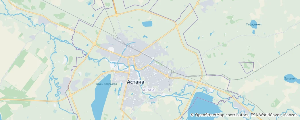 Map of Astana