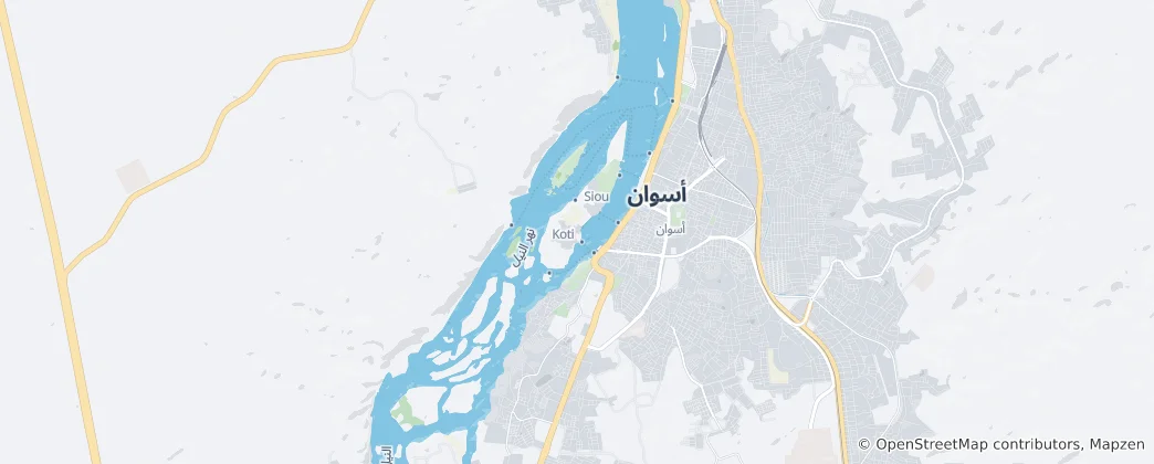 Map of Aswan
