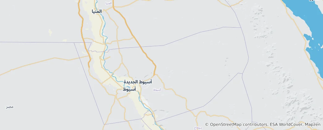 Map of Asyut Governorate