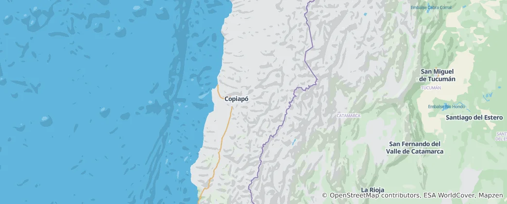 Térkép: Atacama régió