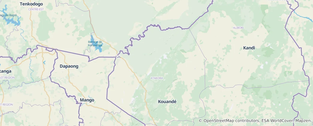 Map of Atakora Department