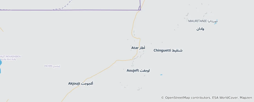 Mapa Atar