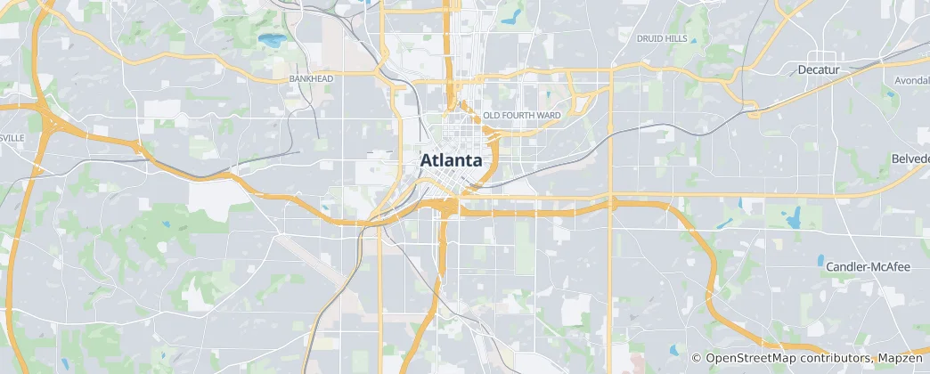 Carte de Atlanta
