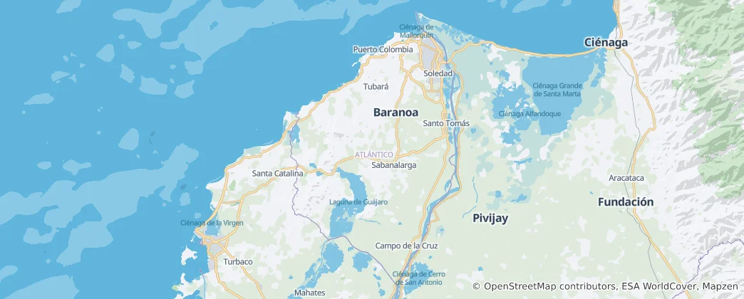 Mapa Atlántico