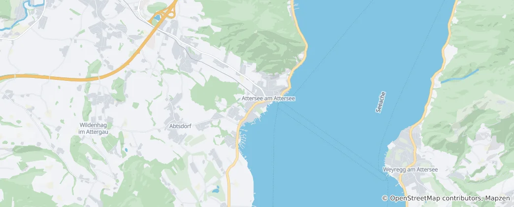 Mapa Attersee