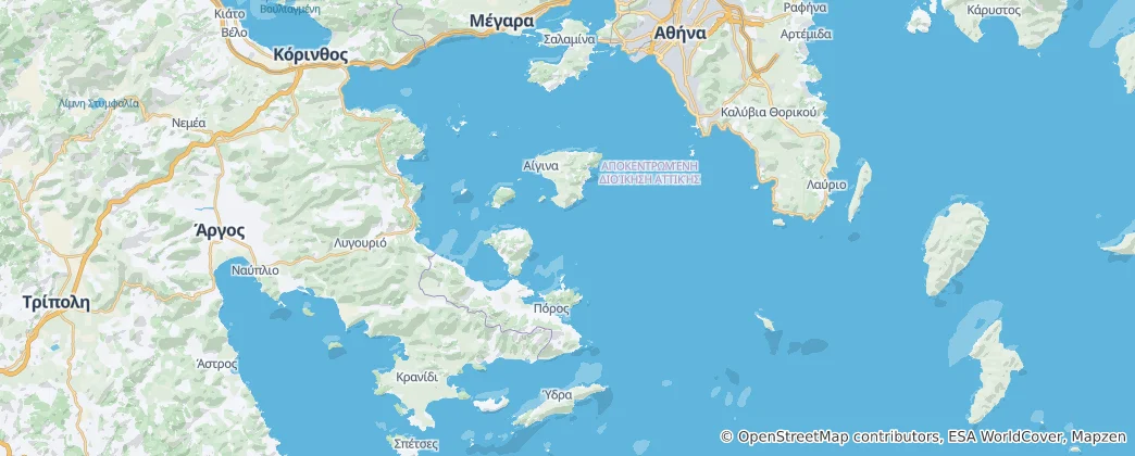 Карта Аттика