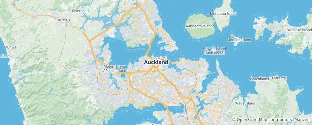Map of Auckland