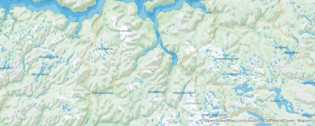 Map of Aurland