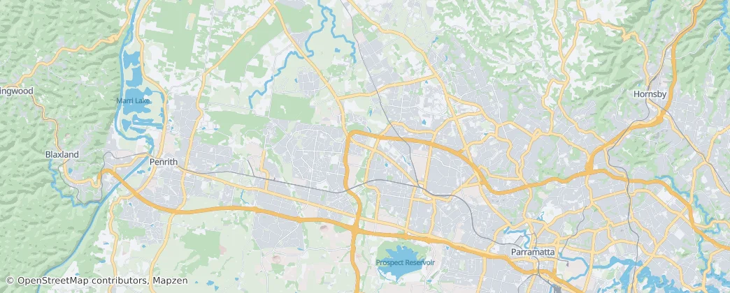 Blacktown City — Karte