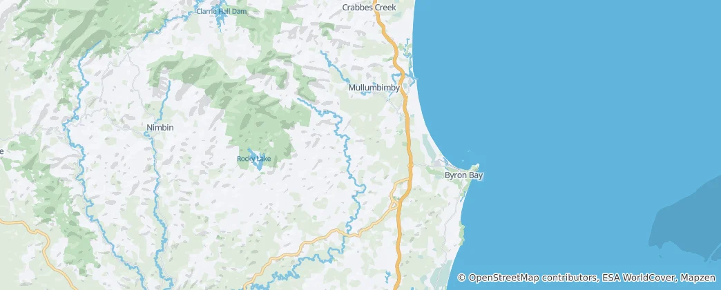 Mapa Byron Shire
