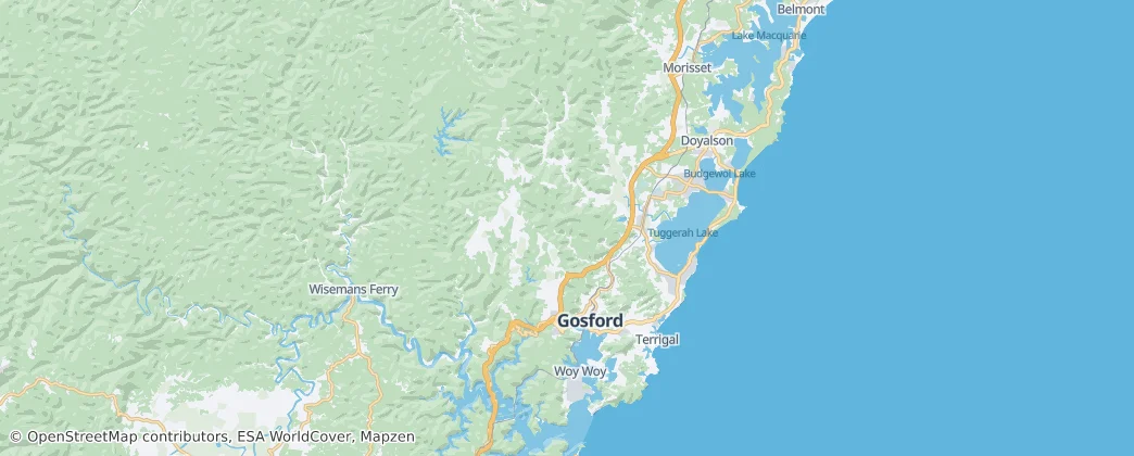 Consiglio di Central Coast — Mappa