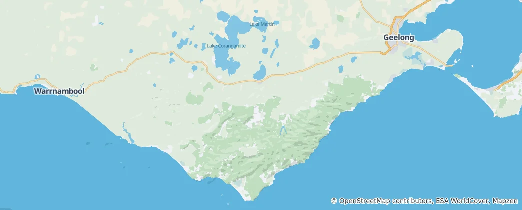 Map of Colac Otway Shire
