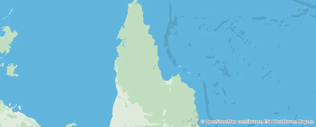 Карта Aboriginal Shire of Wujal Wujal