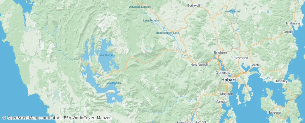 Map of Derwent Valley Council
