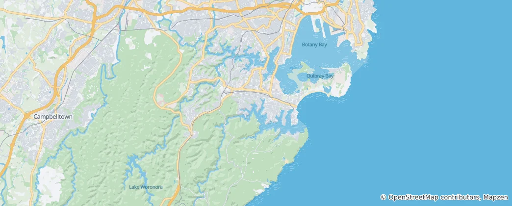 Mapa Sutherland Shire