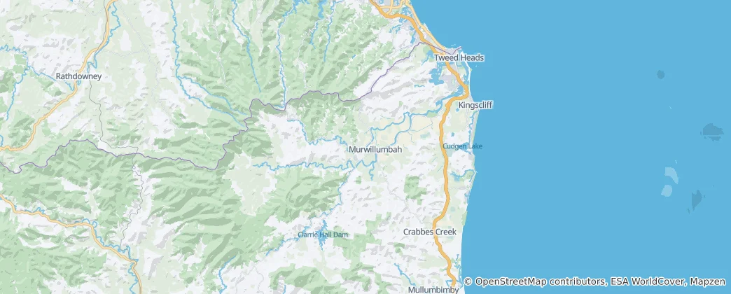 Mappa di contea di Tweed