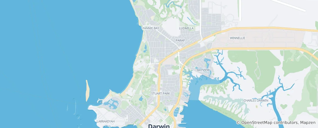Map of Darwin