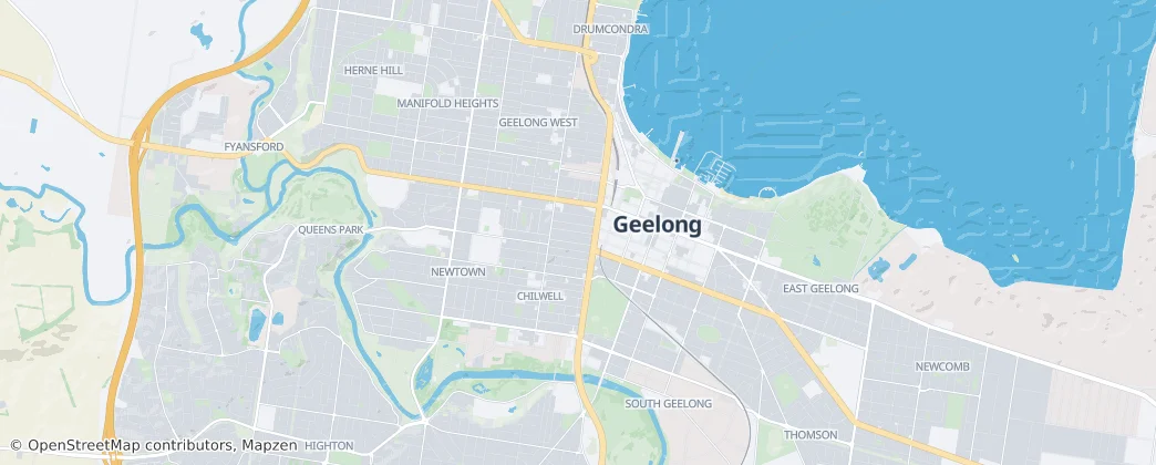 Geelong — Karte