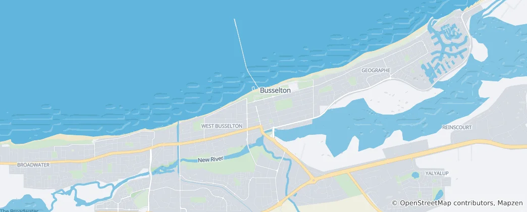Mapa Busselton