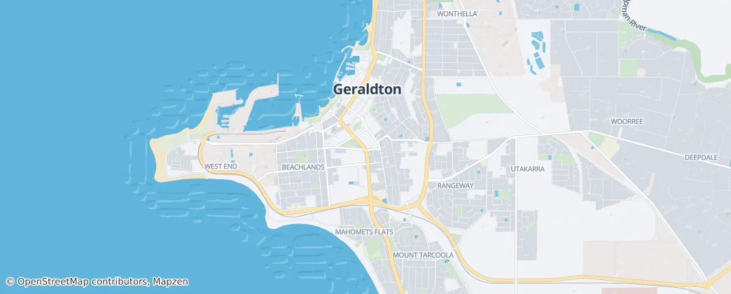 Geraldton — Mapa