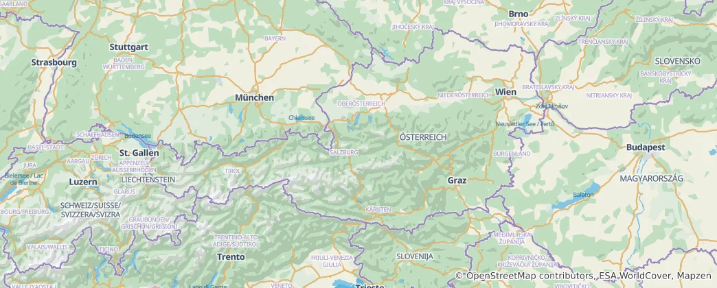 Carte de Autriche