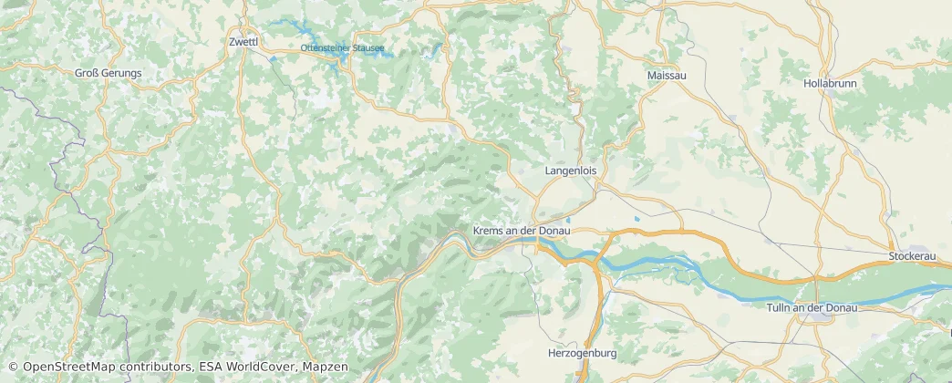 Krems an der Donau — Carte
