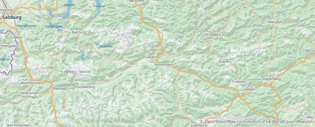Mapa de Liezen (distrito)