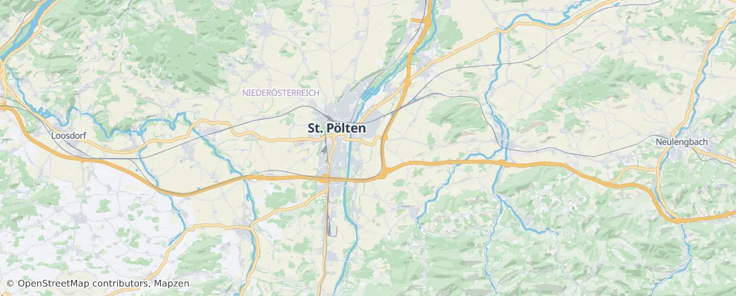 Sankt Pölten District — mapa