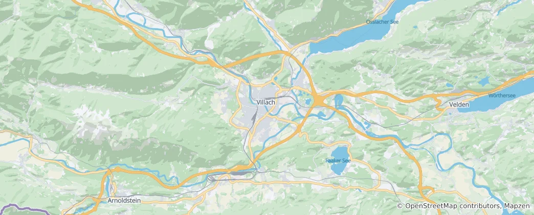 Kaart van Villach(Stadt)