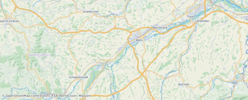 District de Wels-Land — Carte