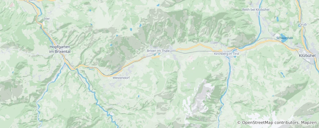 Brixen im Thale 지도