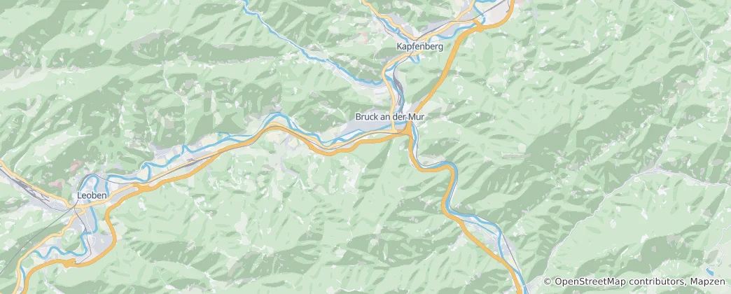 Mapa Bruck an der Mur