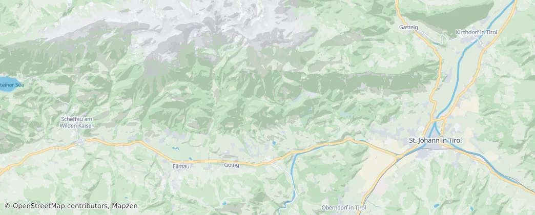 Going am Wilden Kaiser — Mapa