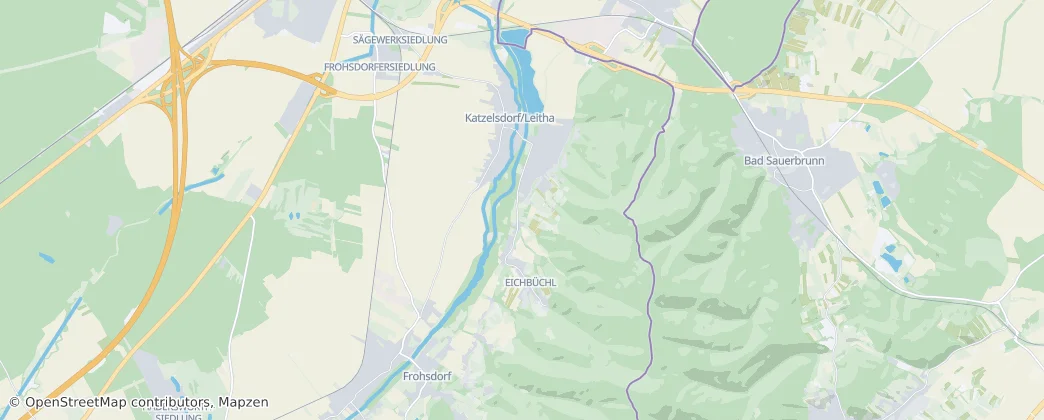 Katzelsdorf — Map