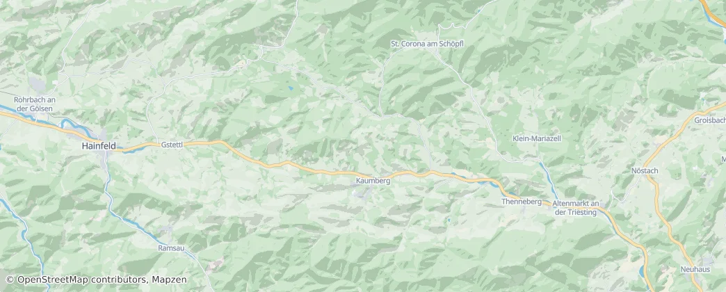 Kaumberg — Mapa