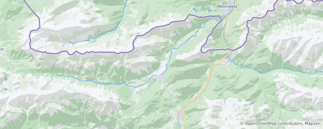 Mapa Leutasch