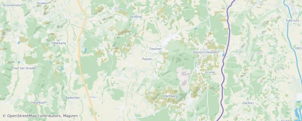 Tieschen — Map