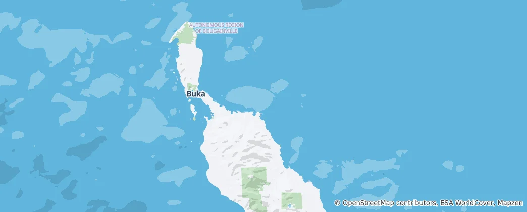Kaart van Autonome Regio Bougainville