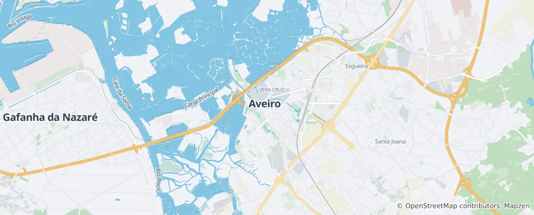 Mappa di Aveiro